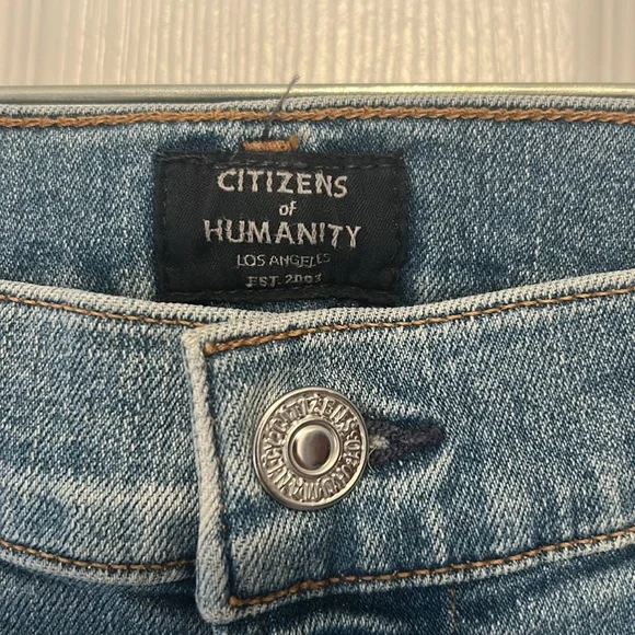 NWT Citizens of Humanity Rocket Crop High Rise Skinny Jeans Sz 28 - Picture 2 of 9